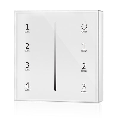 T21 4-Zone Dimming Wall Switch — White