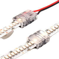 Hippo-M connector on 240 LED/m LED strip with cable fitted