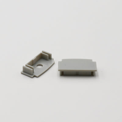Plaster-In Linear Profile end caps, included with every profile