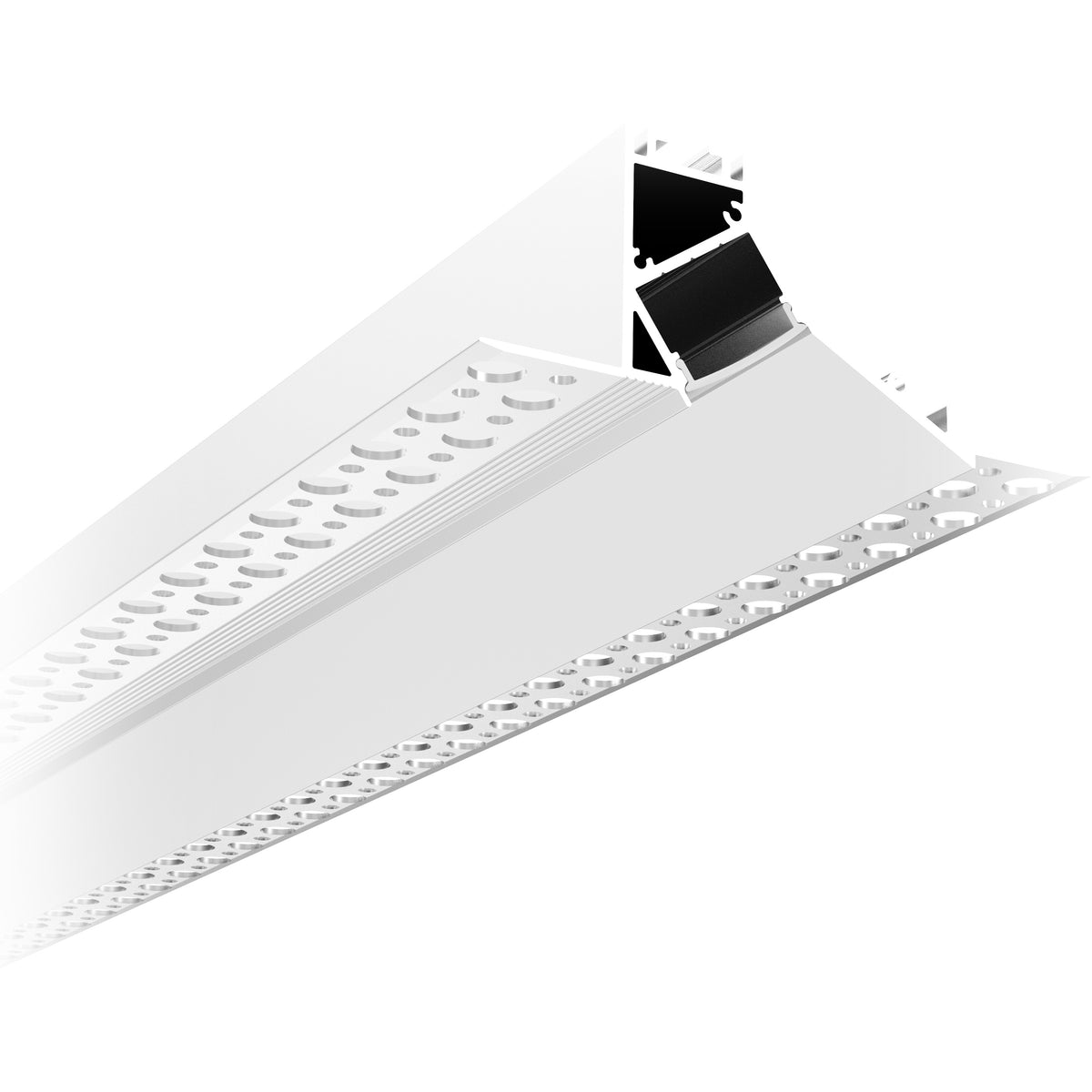 iLuminaire Plaster-In Wall Wash Ceiling Profile (ILUM-008-WW) — trimless ceiling wall-wash aluminium LED profile