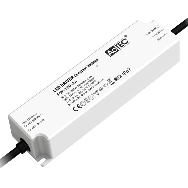 AcTec PW series IP67 constant voltage LED driver