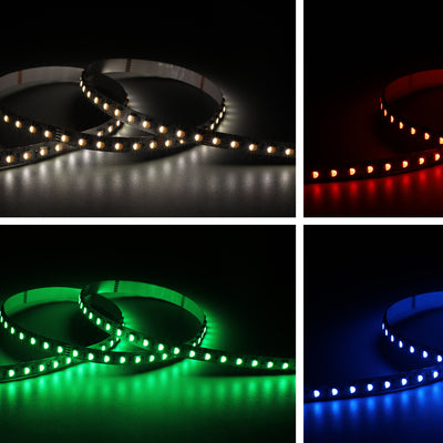 RGBW LED strip in white, red, green and blue — manufacturer photo — placeholder until own photography
