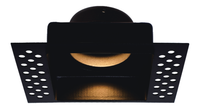 Square trimless plaster-in downlight IP65 Black