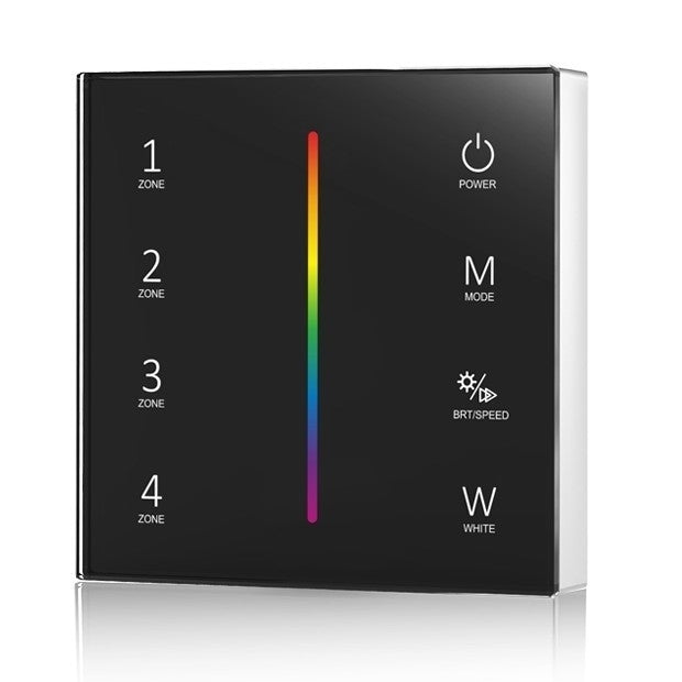 T24 RGBW wall switch black