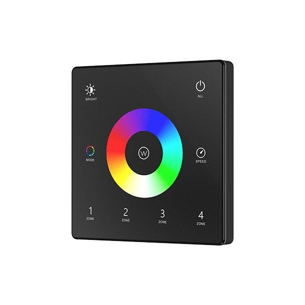 TW4-4 RGBW wall switch black