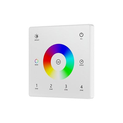 TW4-4 RGBW wall switch white angled