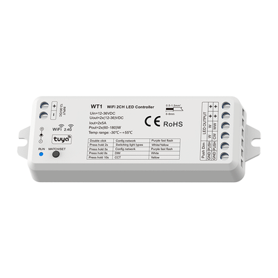 WT1 controller — terminals and set key