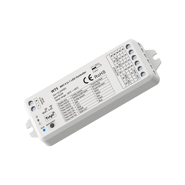WT5 5-channel WiFi and RF LED controller