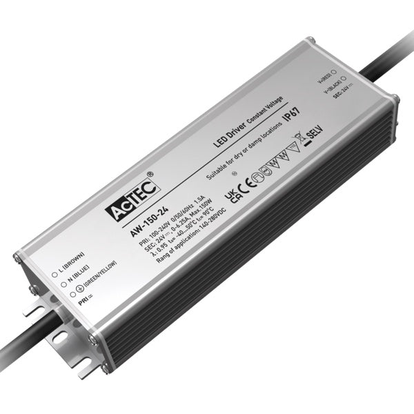 AcTec AW-240-24 240W 24V IP67 metal LED driver