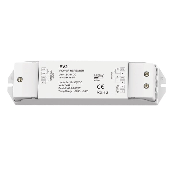 SkyDance EV2 power repeater for CCT LED strip